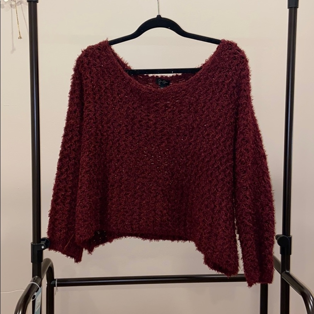 Size medium burgundy Jessica Simpson sweater